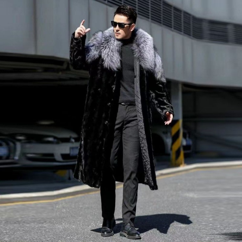 Winter Clothing Brands - Abrigo de visón sintético para hombre,