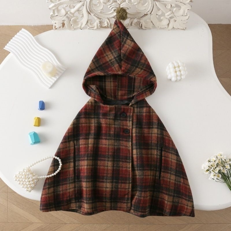 Winter Clothing For Baby Girl - Capa a cuadros para niñas, abrigo