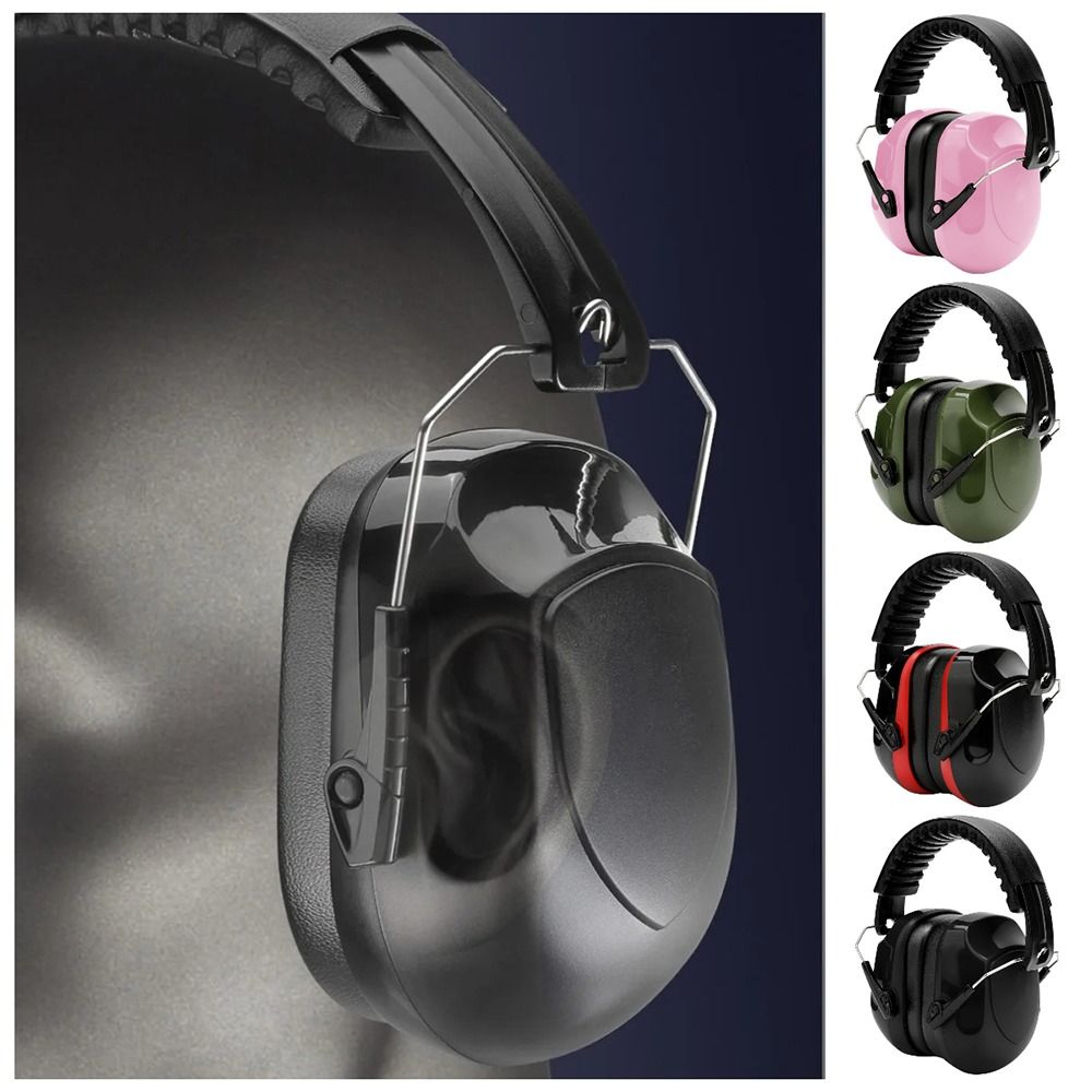 Ear Muff Foldable - Orejeras de cabeza ajustables SNR-34dB, protección