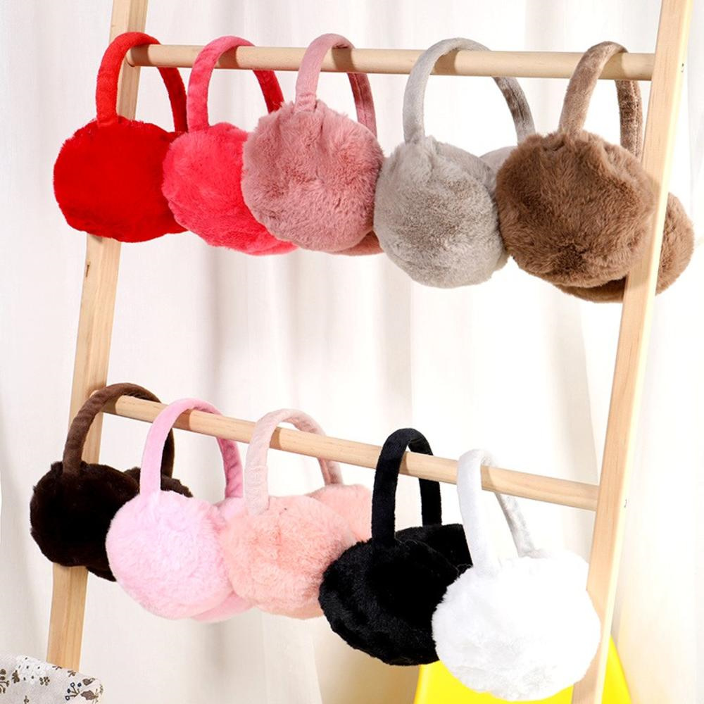 Ear Muff Foldable - Orejeras esponjosas de piel sintética para