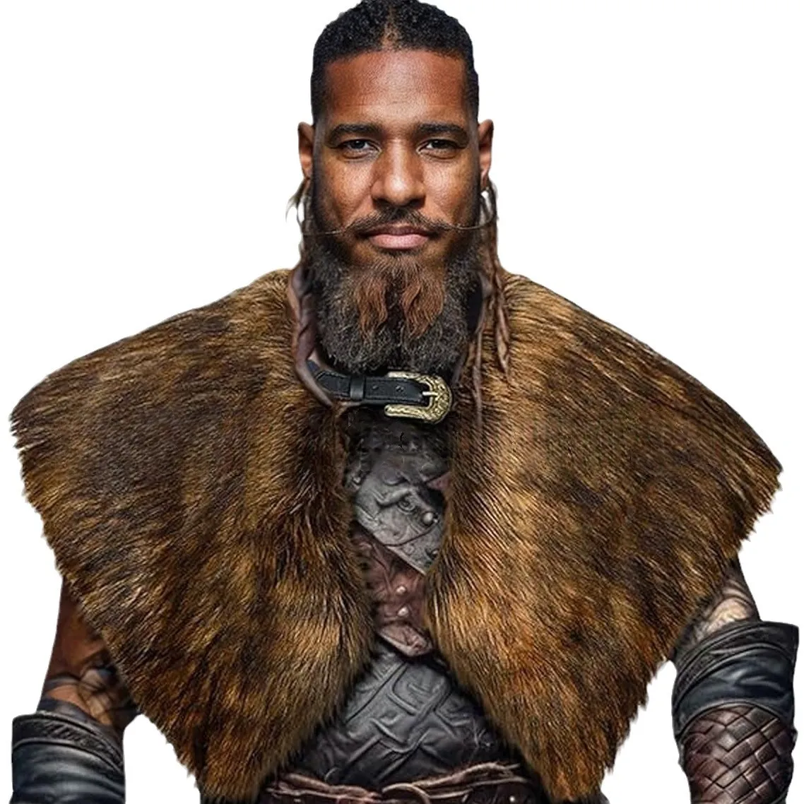 Winter Clothing Women'S - Capa de Guerrero Vikingo con Cuello