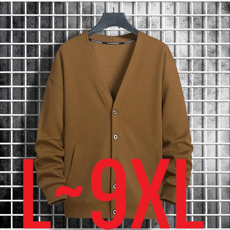 Wool Blend Coat - Cárdigan de punto para hombre, estilo