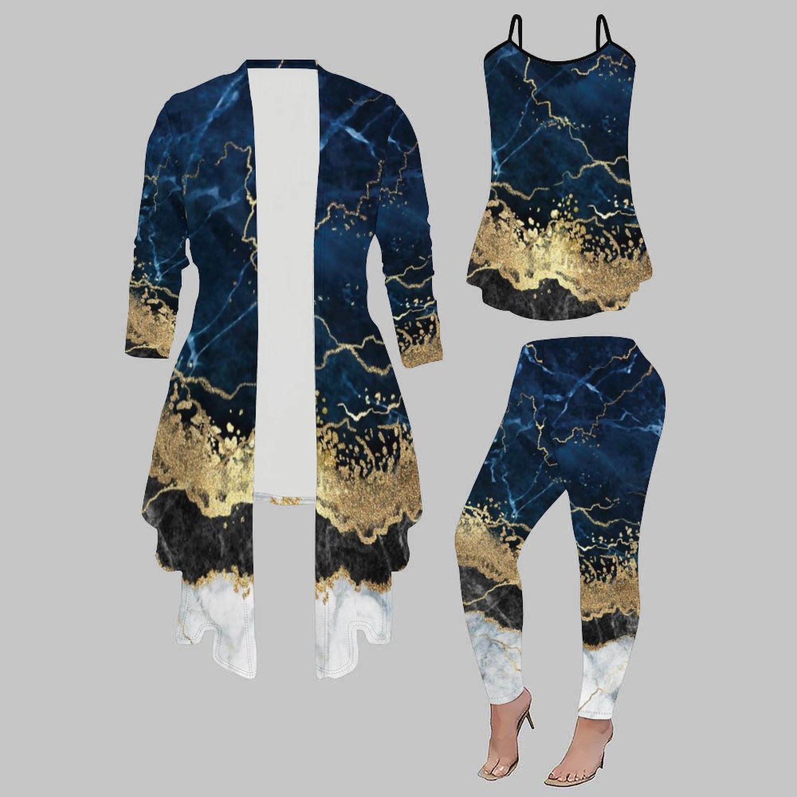 Winter Clothing Matching - Conjunto de Tres Piezas de Moda