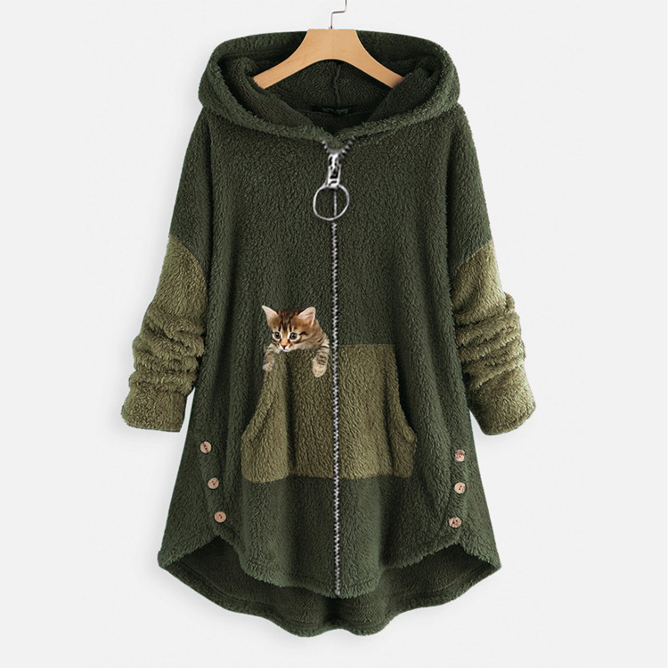 Wool Blend Coat - Chaqueta de Moda para Mujer de