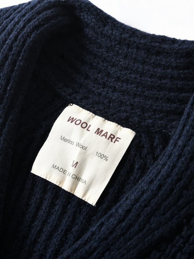Suéter de punto grueso de lana - Wool Blend Coat reseña y precio
