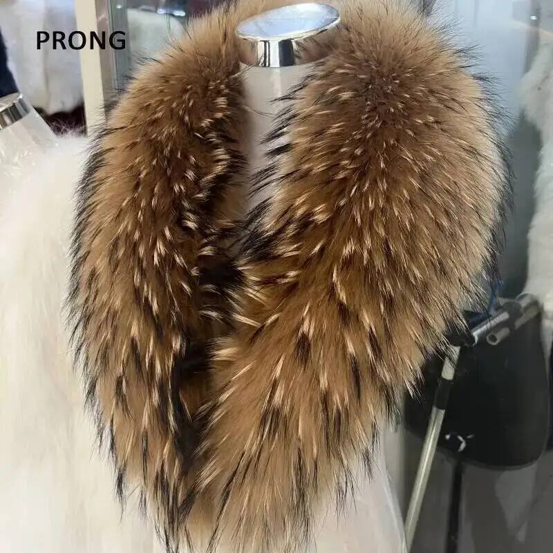 Bufanda de piel de mapache Nat - Winter Clothing Matching reseña y precio