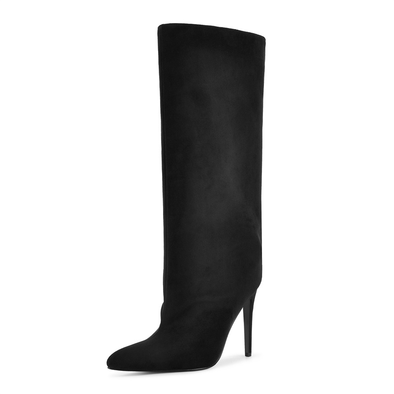Botas Altas de Ante Sintético  - Winter Clothing Women'S reseña y precio