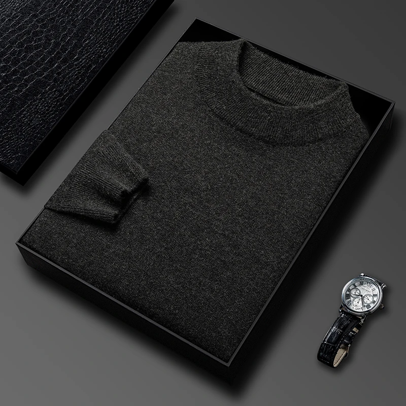 Suéter de punto de medio cuell - Winter Clothing Brands reseña y precio
