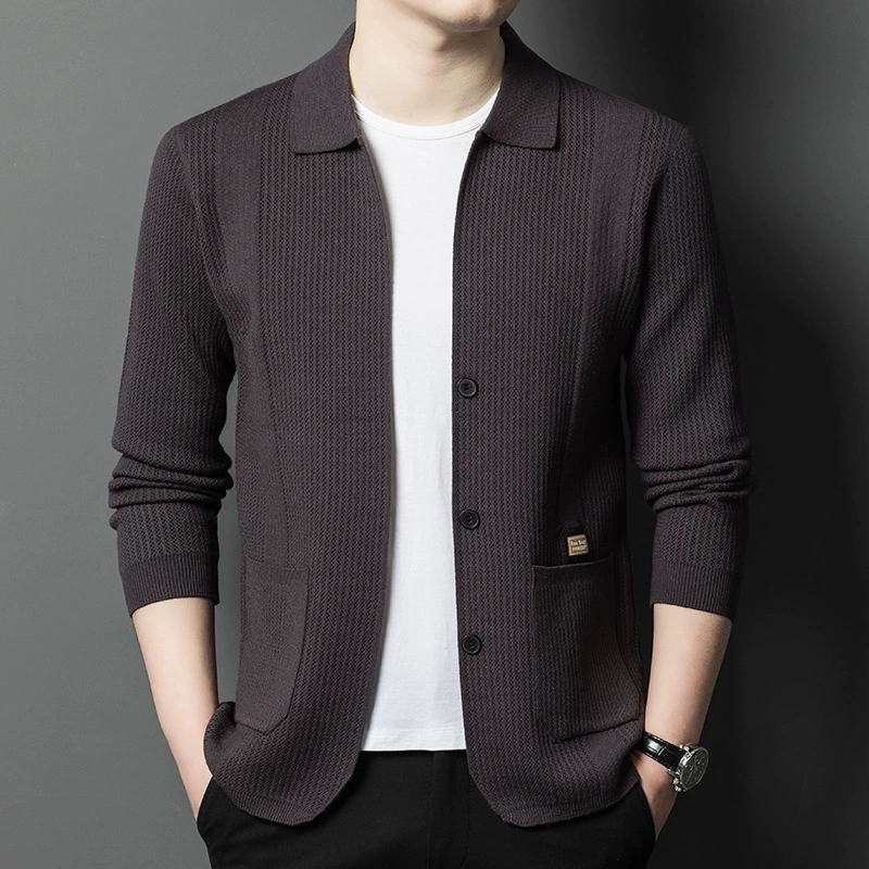 Cárdigan de Punto para Hombre  - Wool Blend Coat reseña y precio