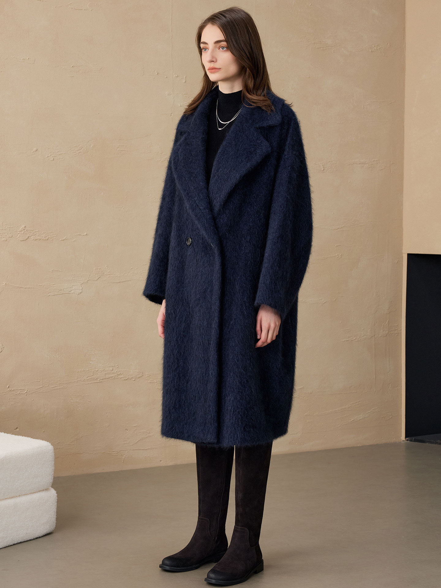 Blazer de Mujer Allingentle, C - Wool Blend Coat reseña y precio