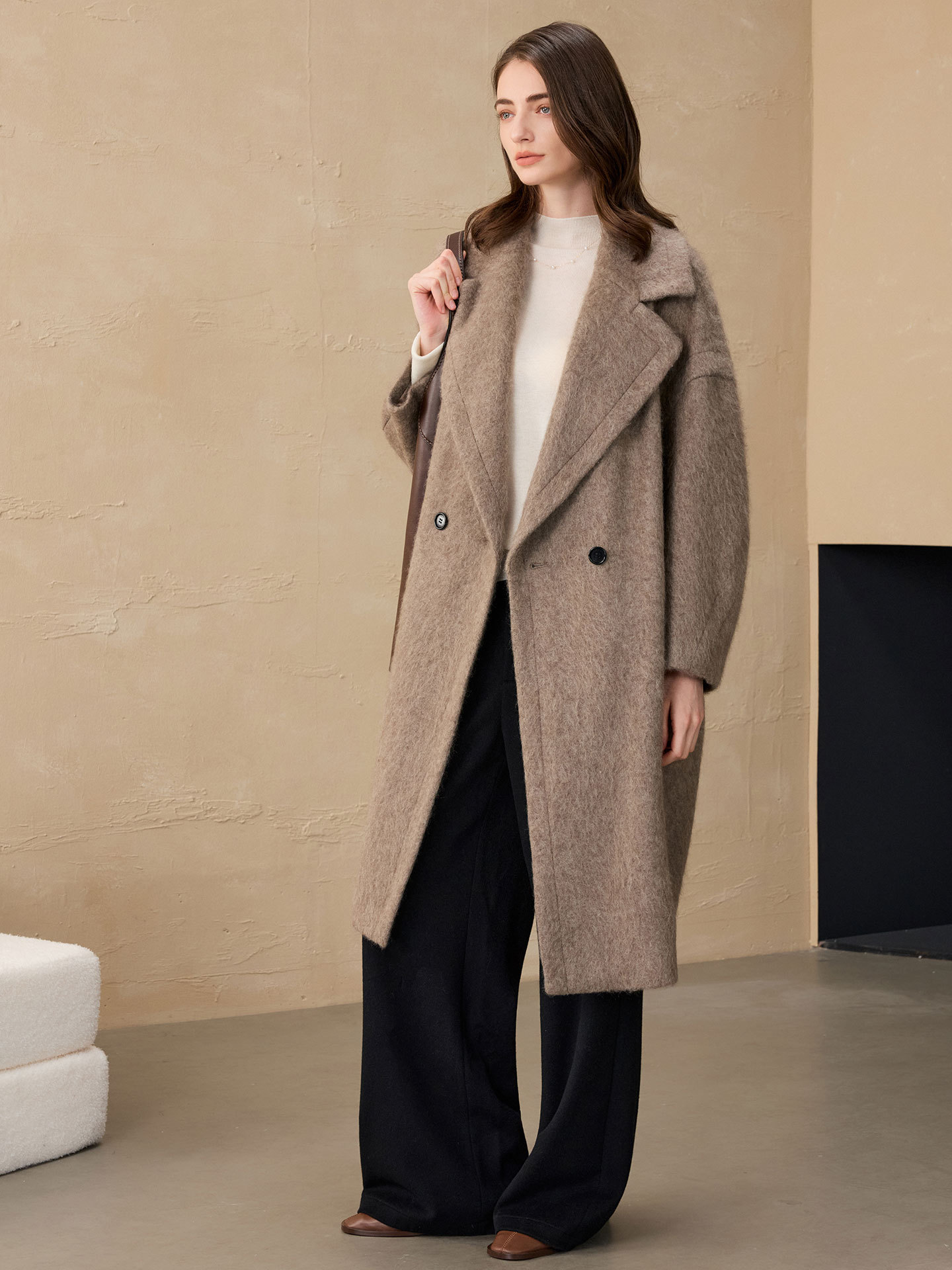 Blazer de Mujer Allingentle, C - Wool Blend Coat reseña y precio