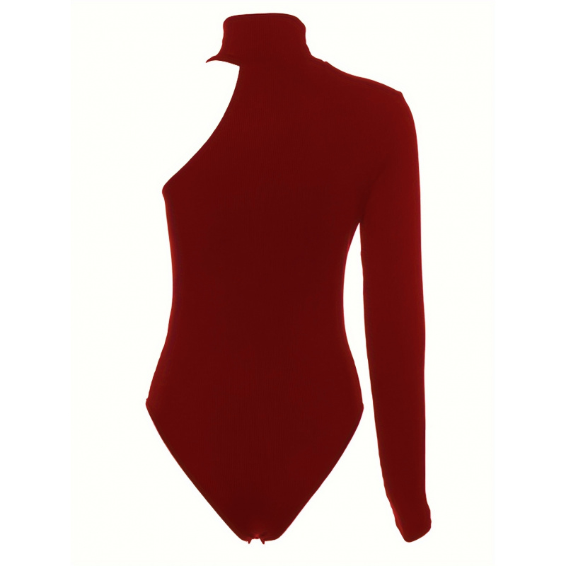 Body de punto acanalado asimét - Winter Clothing Women'S reseña y precio