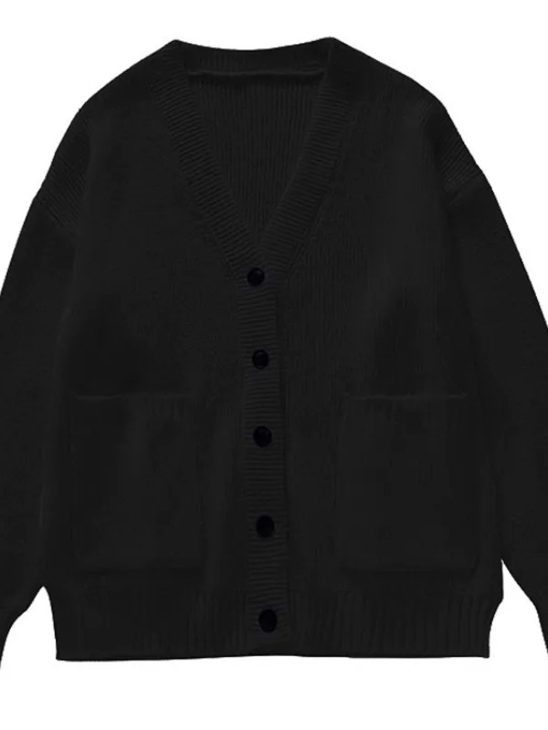 Cárdigan holgado de manga larg - Wool Blend Coat reseña y precio