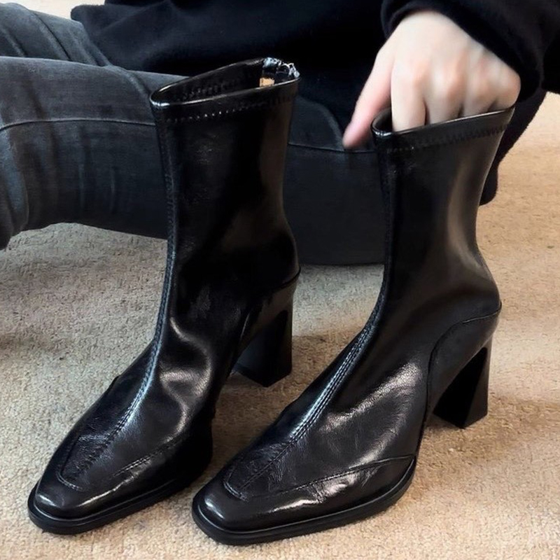 Botines de tacón alto para muj - Winter Clothing Women'S reseña y precio