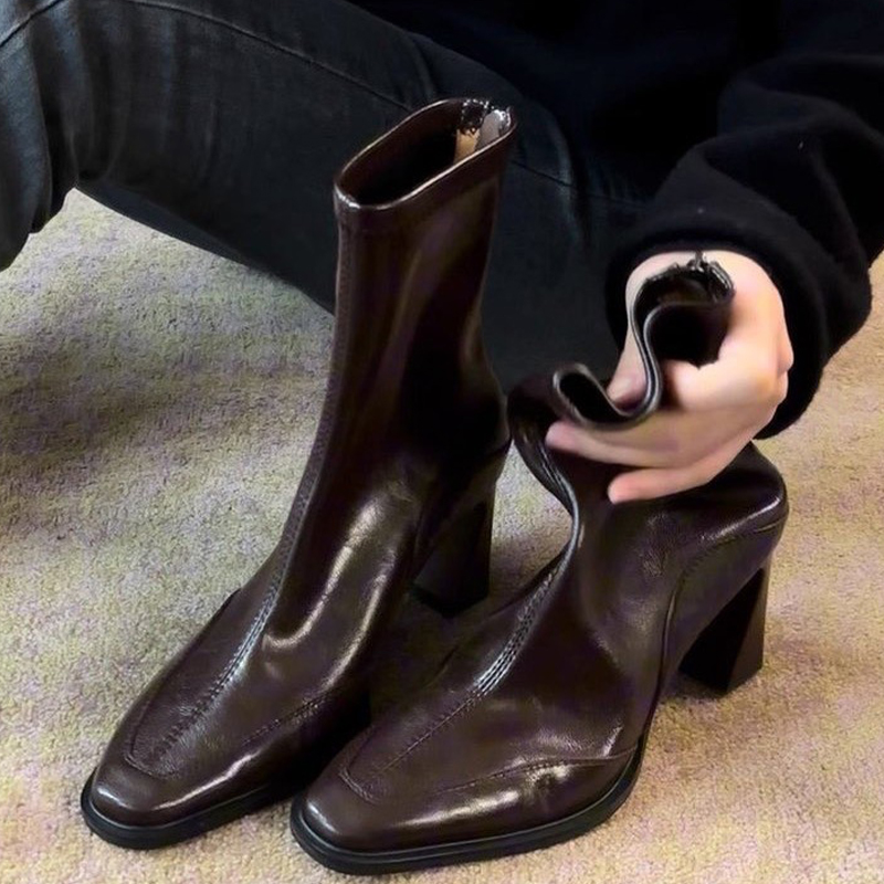 Botines de tacón alto para muj - Winter Clothing Women'S reseña y precio